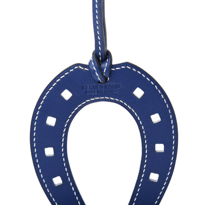 Hermes Swift Paddock Horseshoe Bag Charm Bleu Saphir 3 of 4