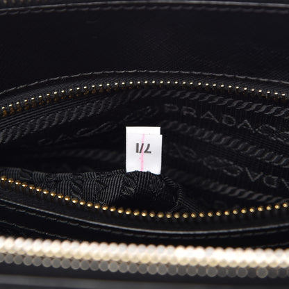 Prada Saffiano Medium Galleria Double Zip Tote Black 8 of 11