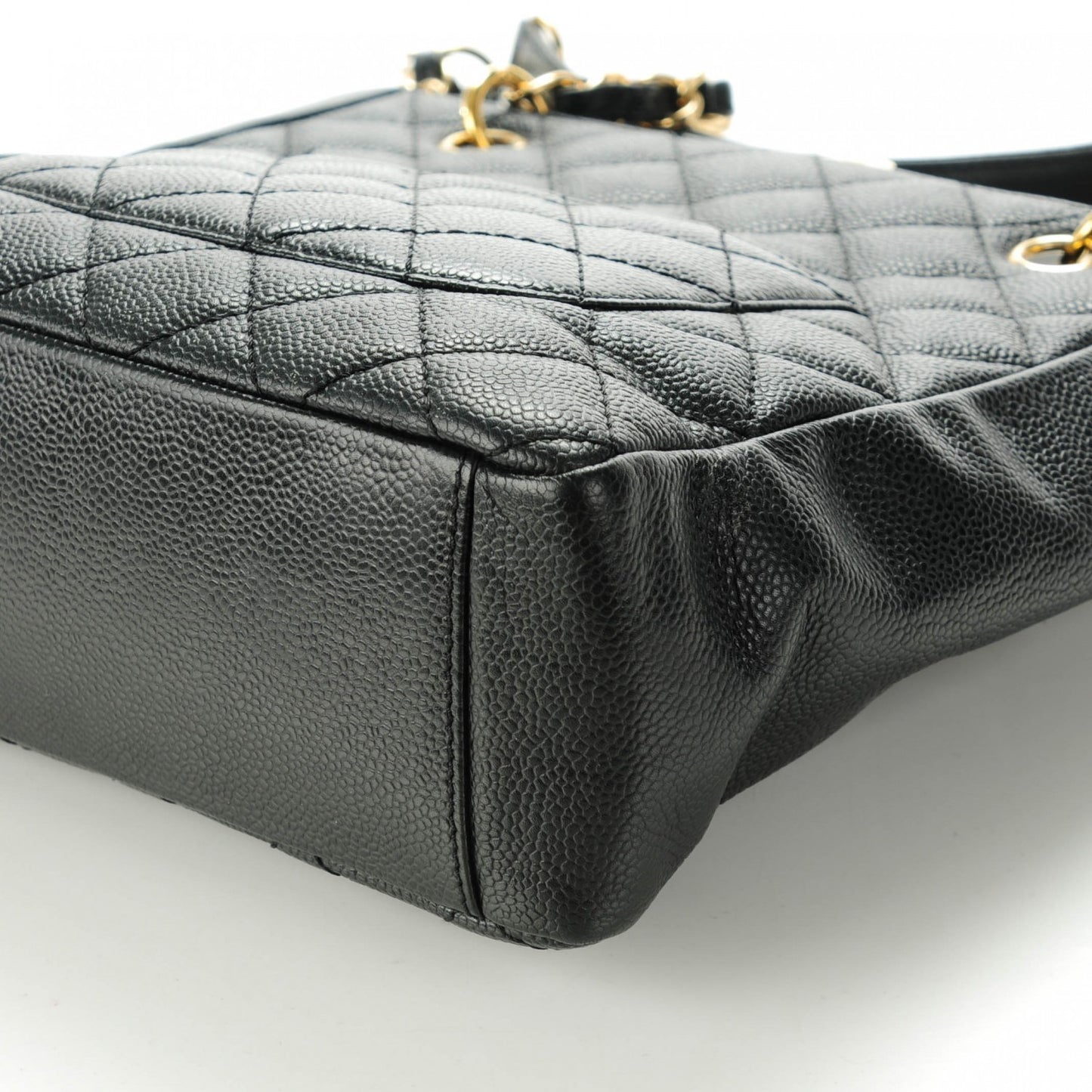 Caviar Petit Shopping Tote PST Black