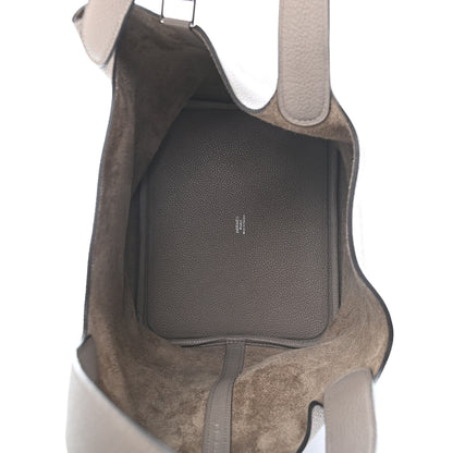 Hermes Taurillon Maurice Picotin Lock 22 MM Gris Asphalte 4 of 8