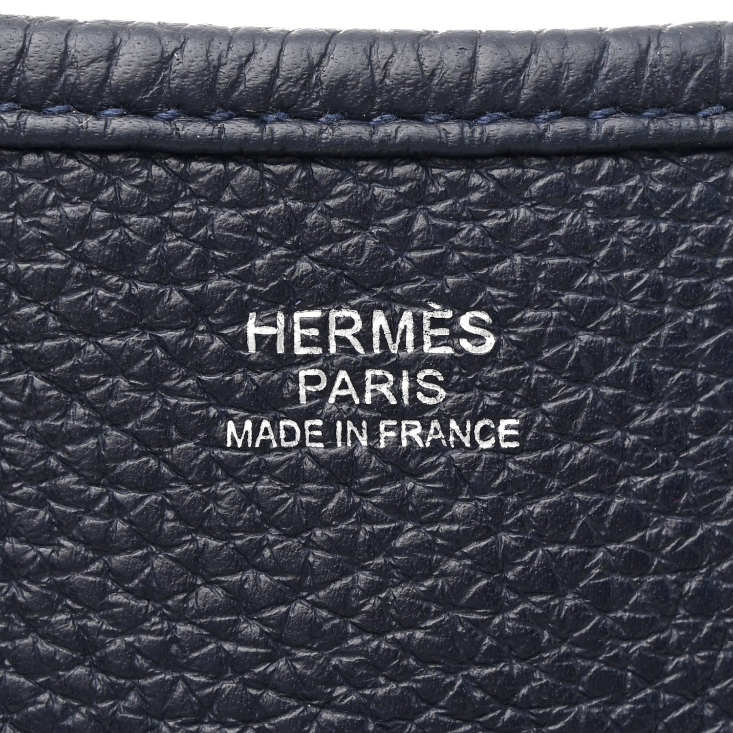 Hermes Taurillon Clemence Evelyne III GM Bleu Nuit 6 of 11