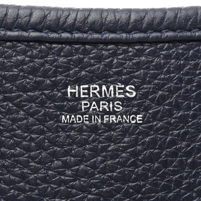 Hermes Taurillon Clemence Evelyne III GM Bleu Nuit 6 of 11