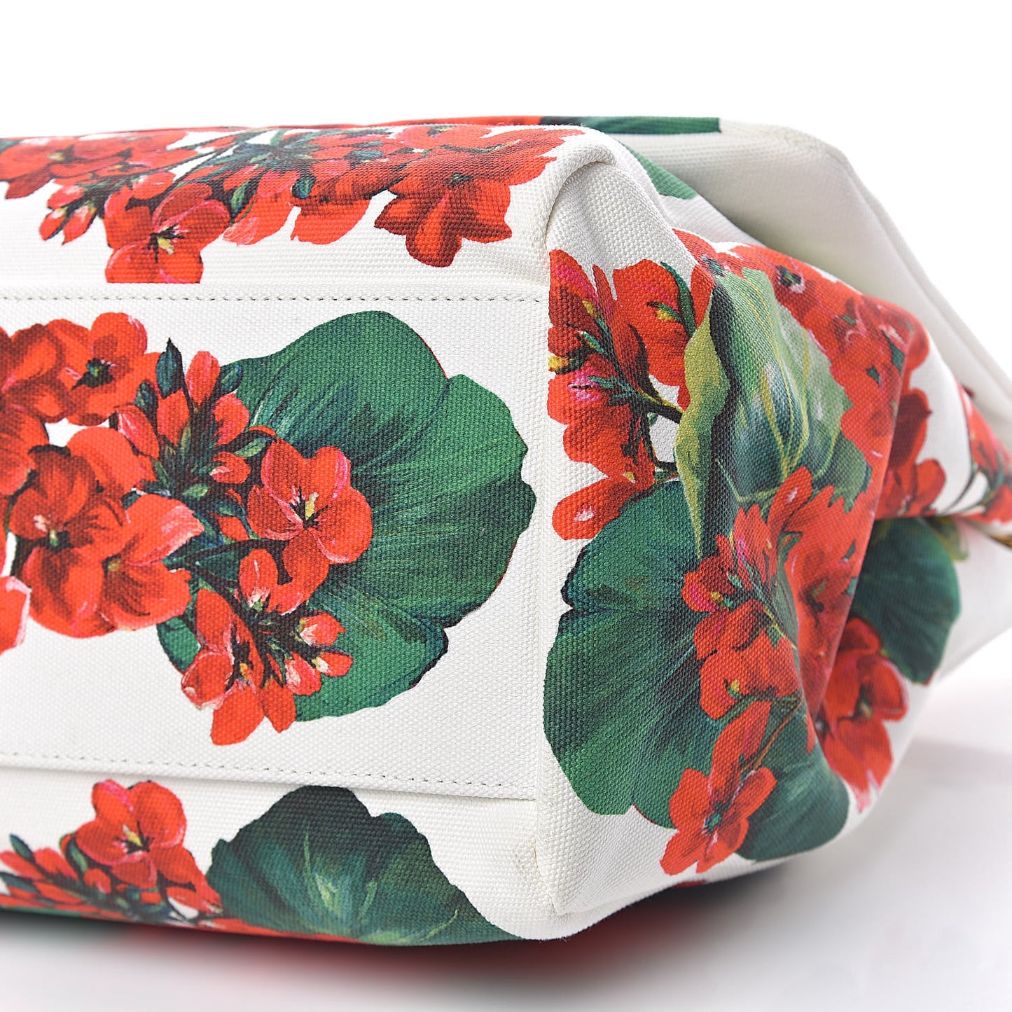 Canvas Court Printed Floral Extra Large Sicily Satchel Red Multicolor