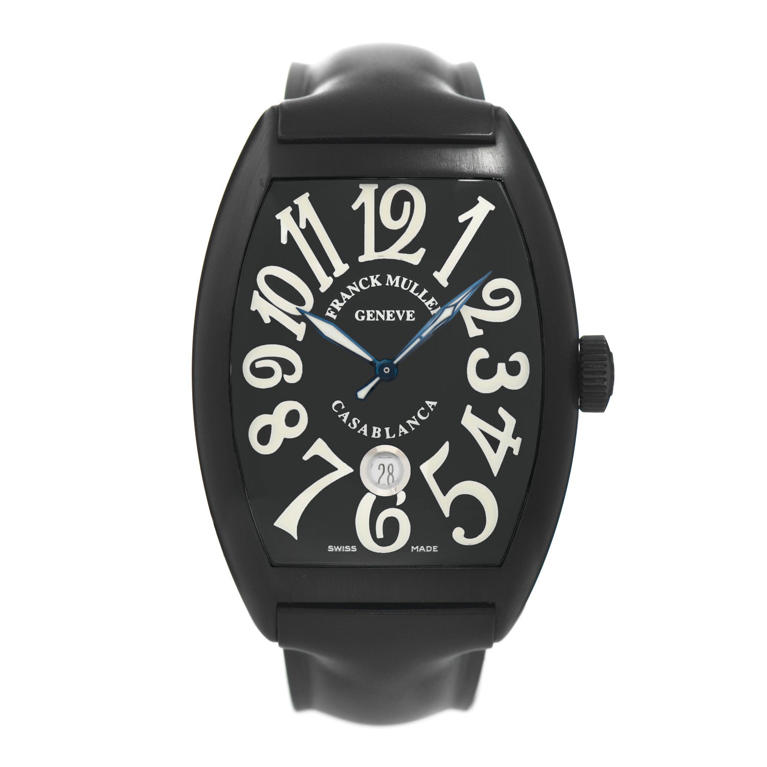 Franck Muller PVD Stainless Steel Rubber 39mm Casablanca Automatic Watch Black 8880CDTNR 1 of 4