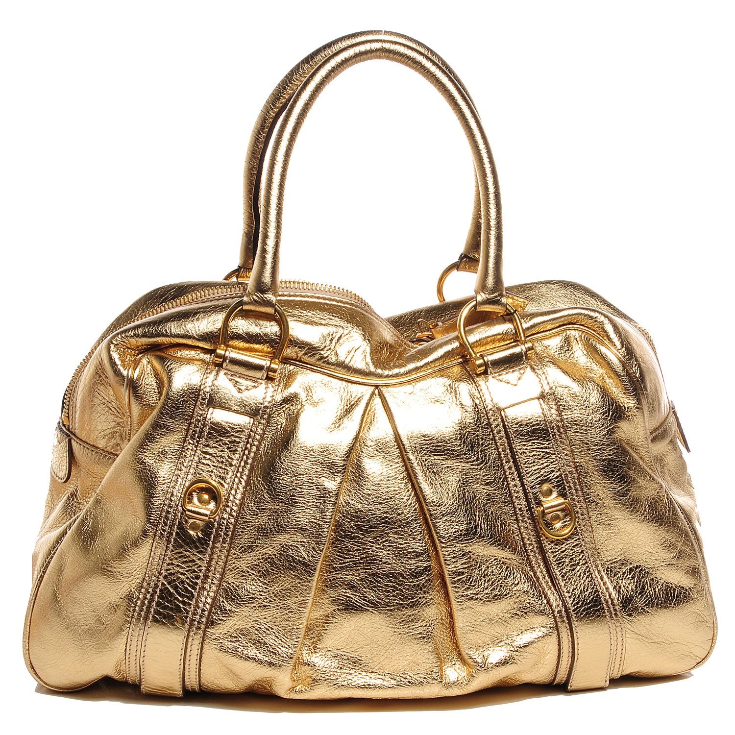 Burberry Leather Ashbury Gold 1 of 8