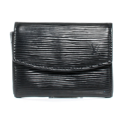 Louis Vuitton Epi Coin Purse Wallet Black 1 of 8