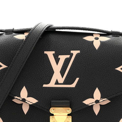 Louis Vuitton Empreinte Monogram Giant Pochette Metis Black Beige 7 of 11