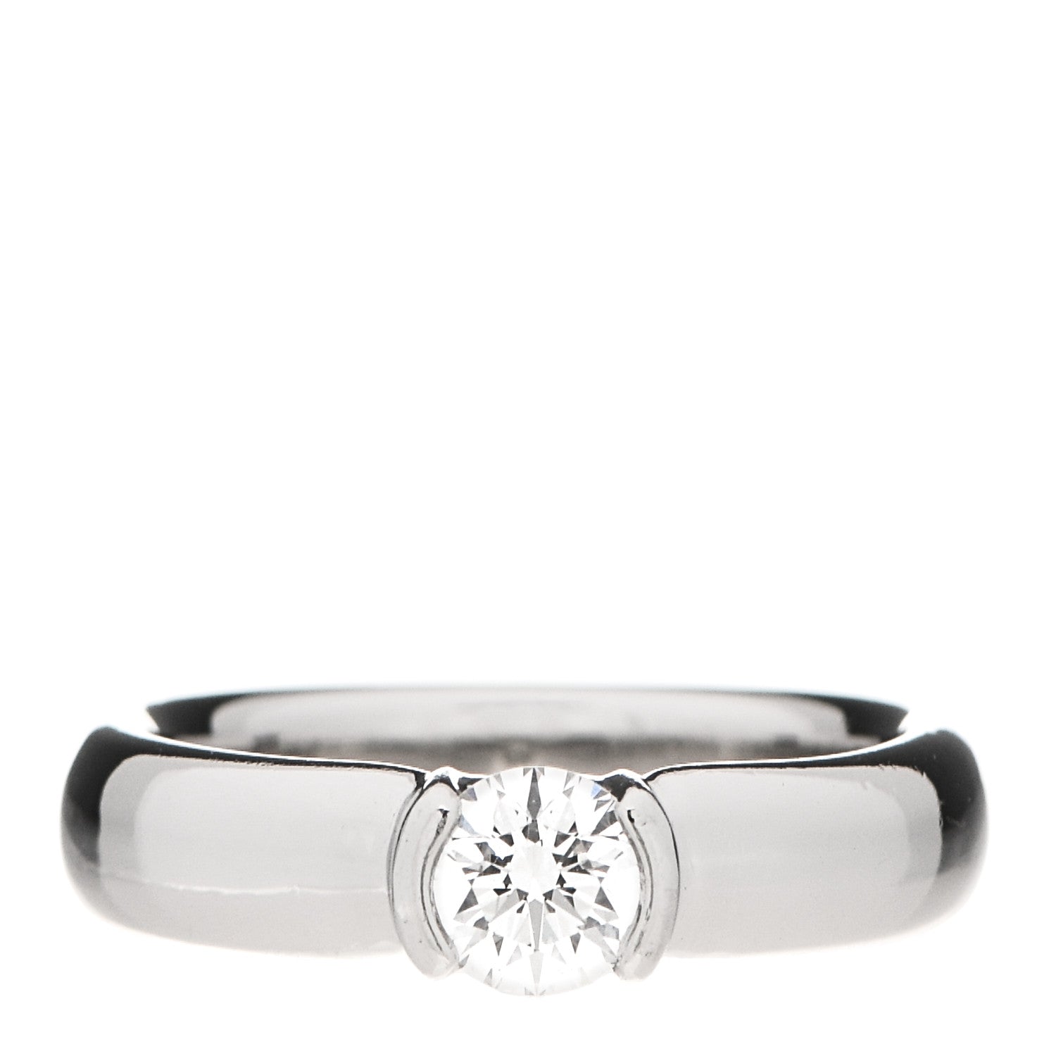 Tiffany Platinum Diamond .40ct Etoile Solitaire Engagement Ring 48 4.5 1 of 6