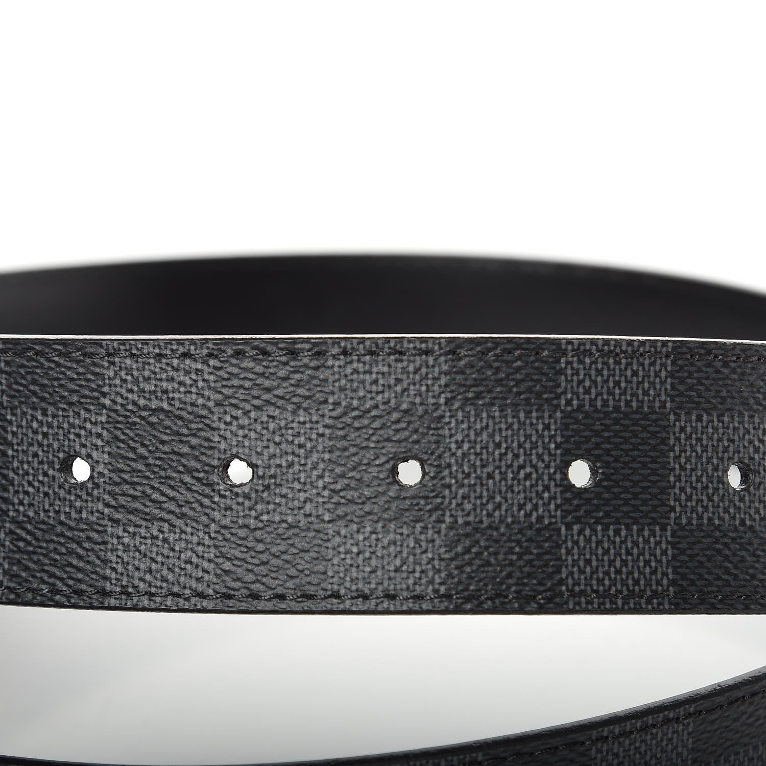 Louis Vuitton Damier Graphite LV Initiales Belt 100 40 4 of 8