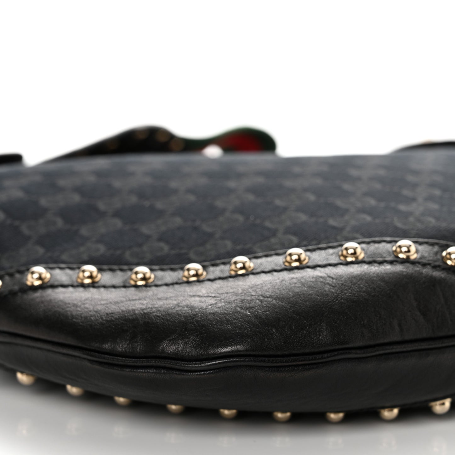 Monogram Pelham Studded Shoulder Bag Black