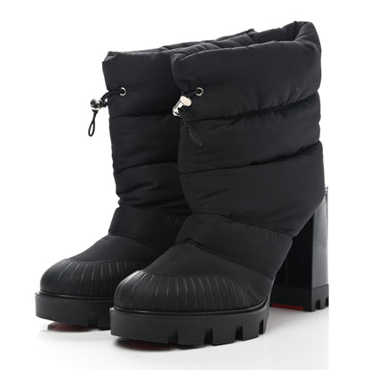 Christian Louboutin Fabric Oriona Lug 100 Boots 40 Black 3 of 7