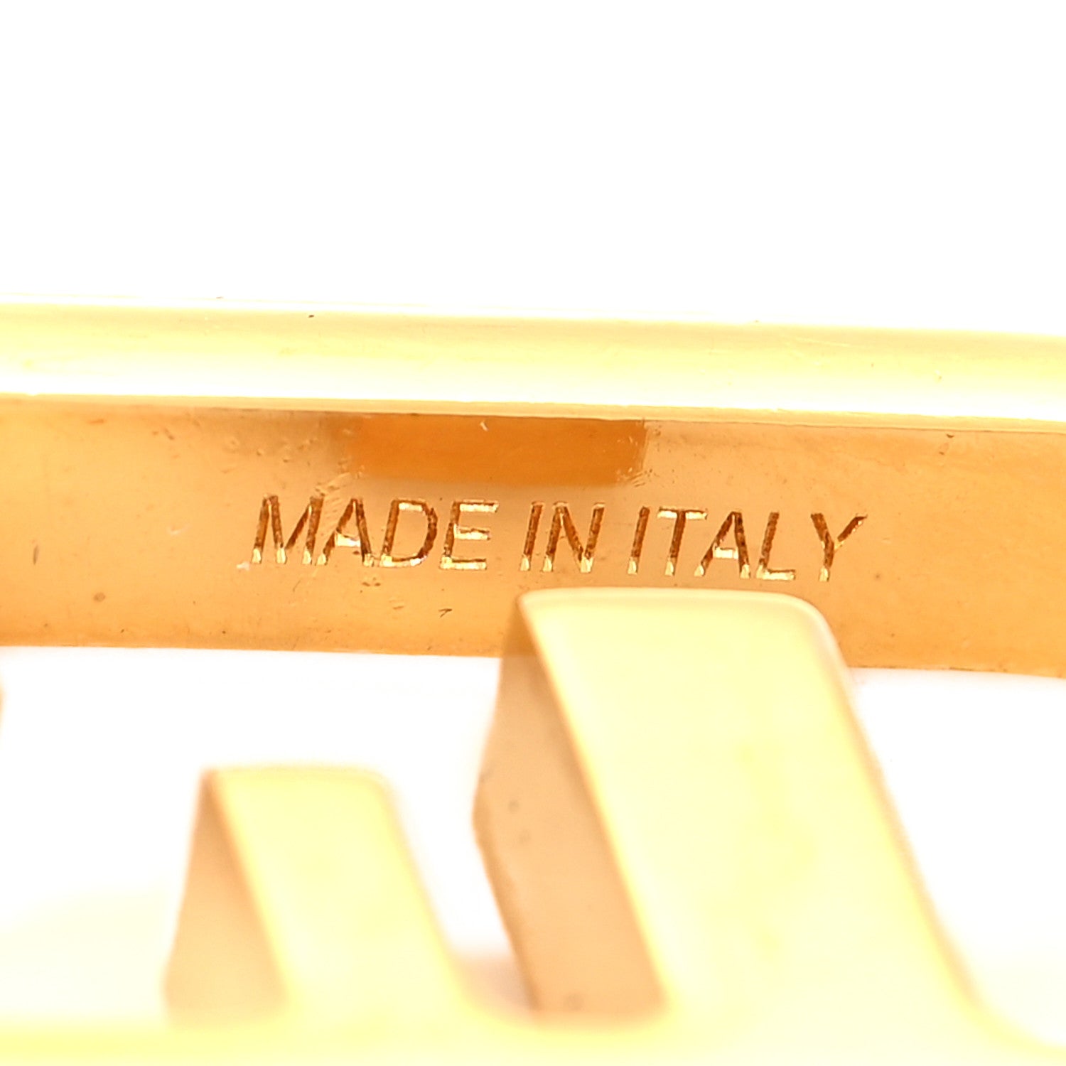 Fendi Metal O'Lock Strap You Gold 4 of 4