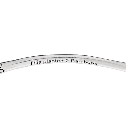 John Hardy Sterling Silver Bamboo Bangle Bracelet Set of 3 4 of 4