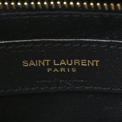Saint Laurent Calfskin Y Quilted Monogram Medium Loulou Chain Satchel Dark Beige 6 of 7