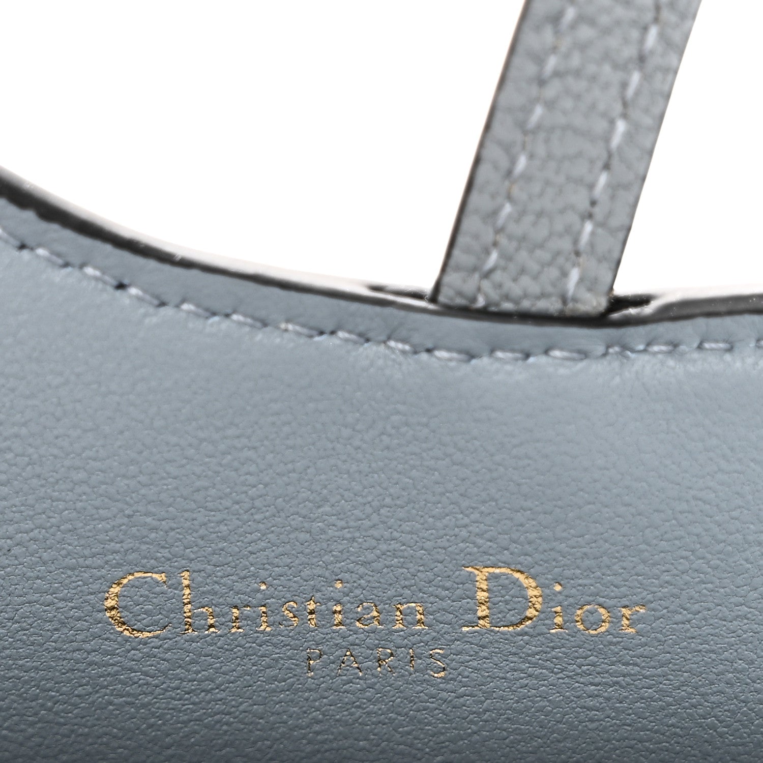 Christian Dior Goatskin Nano Saddle Chain Pouch Blue 6 of 8