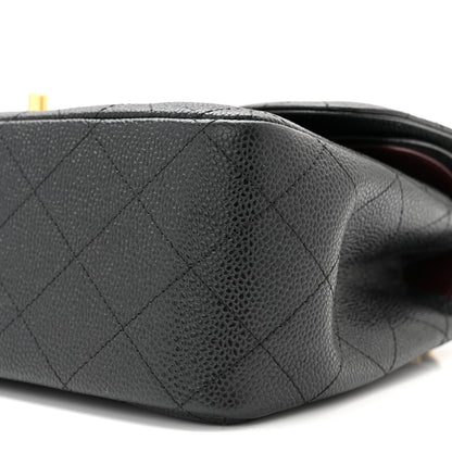 Chanel Caviar Quilted Jumbo Double Flap Black 10 of 11