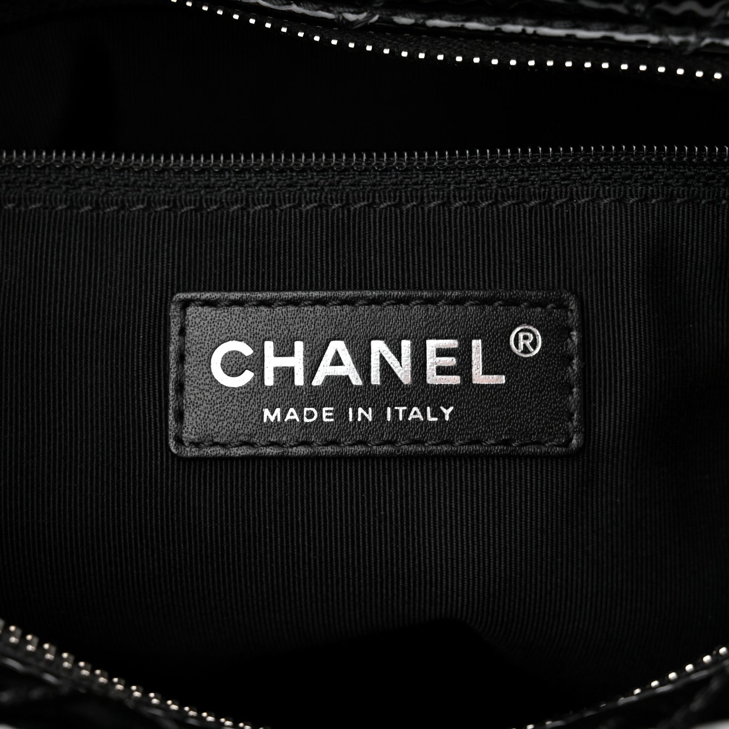 Chanel Patent Quilted Bowler Bag Black 6 of 10