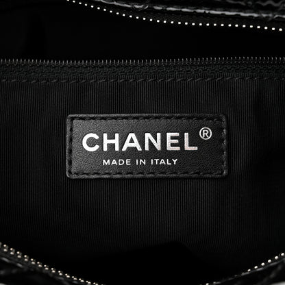 Chanel Patent Quilted Bowler Bag Black 6 of 10
