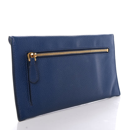 Prada Vitello Grain Envelope Wallet Bluette 3 of 6