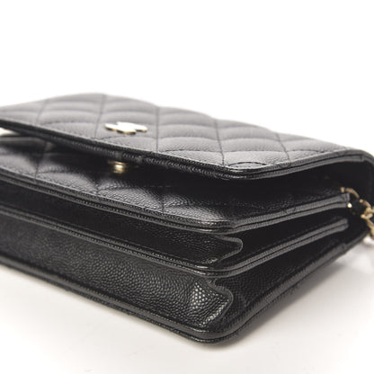 Chanel Caviar Quilted Mini Wallet On Chain WOC Black 5 of 9