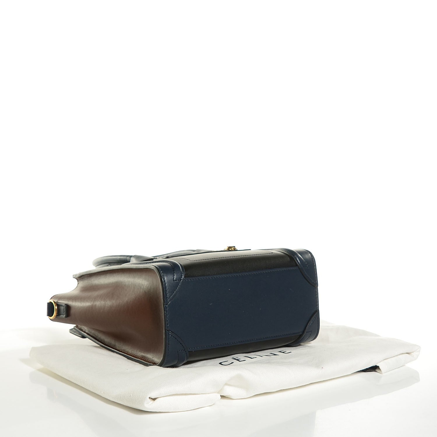 Celine Smooth Calfskin Nano Tri-Color Luggage Black 5 of 17
