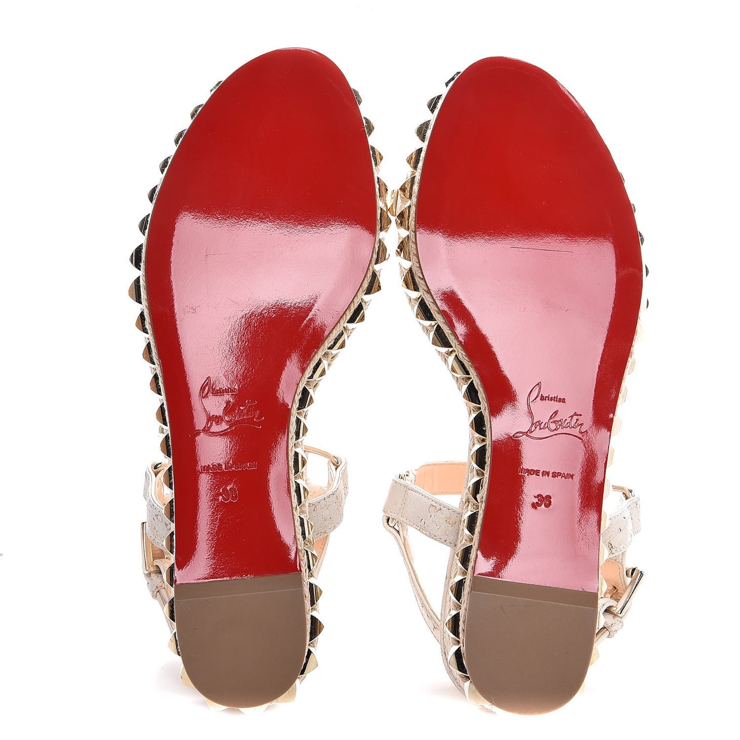 Cork Cataclou 60 Platform Sandals 36 Light Gold White