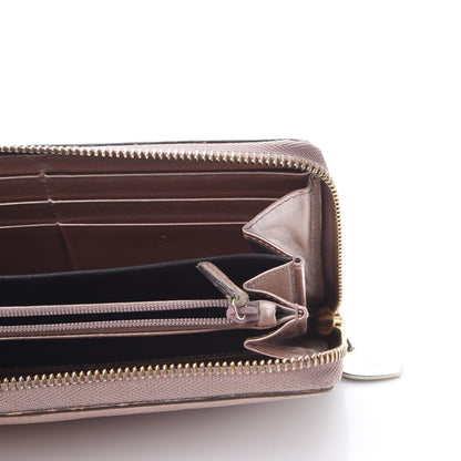 Gucci Metallic Microguccissima Zip Around Heart Wallet Pink 16 of 16