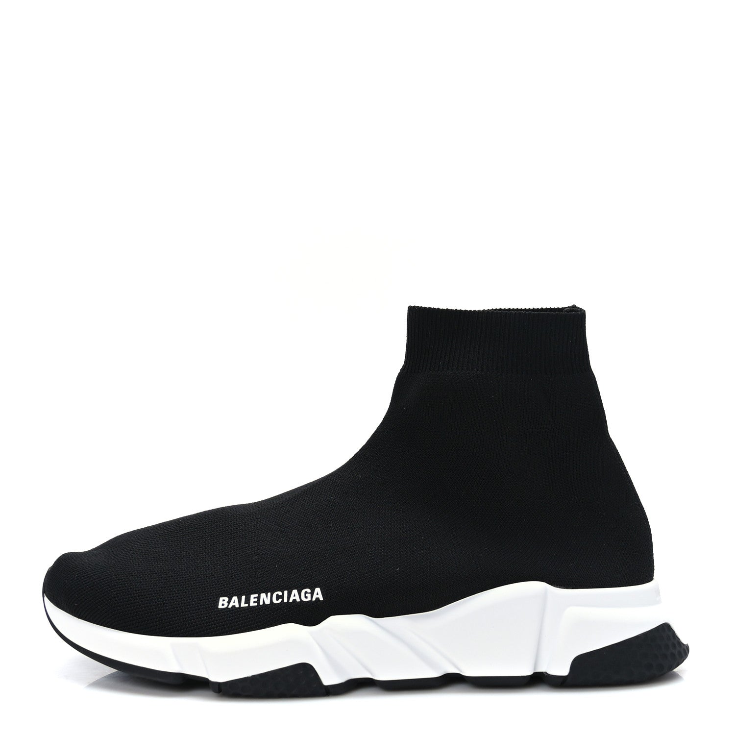 Balenciaga Neoprene Knit Mens Speed Sneakers 12 Black White 1 of 7