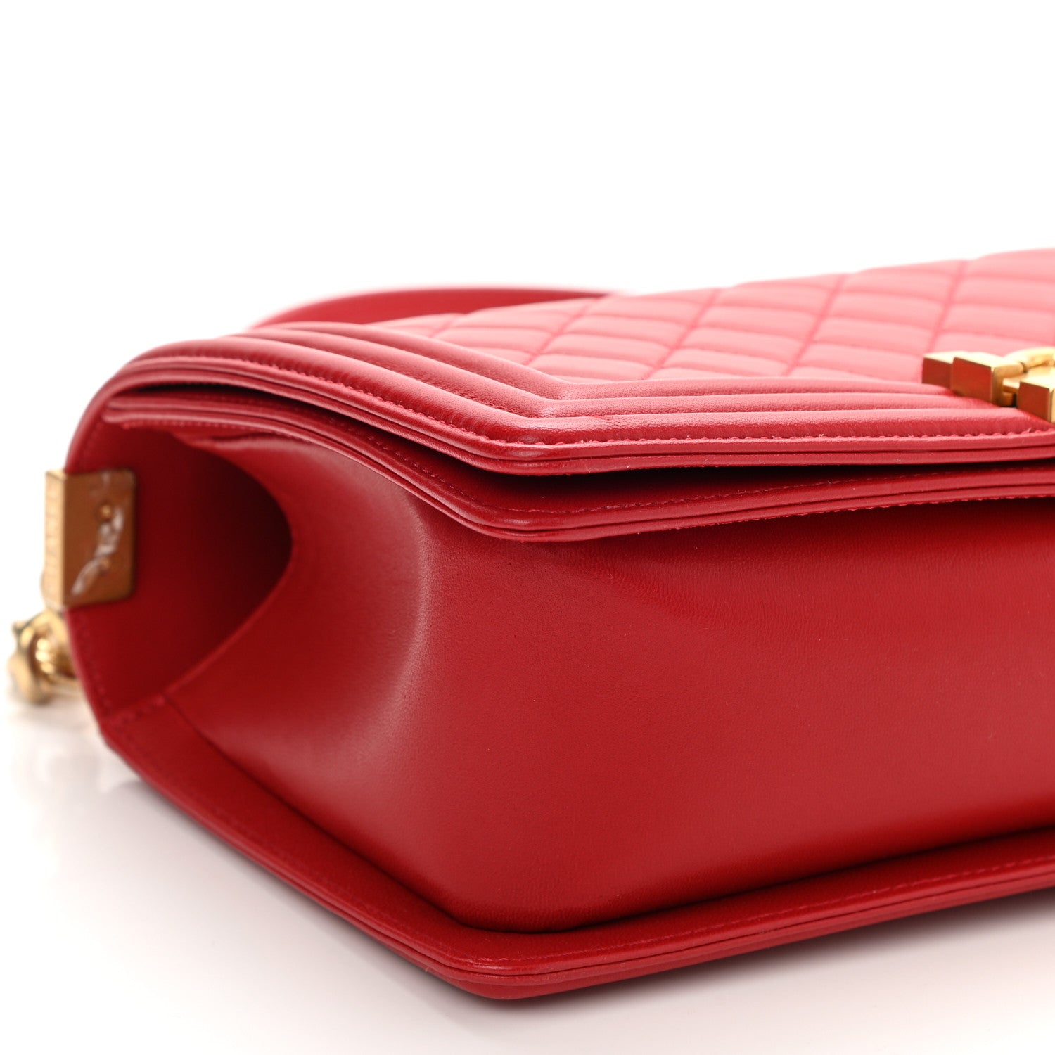 Chanel Lambskin Quilted Medium Boy Flap Red 9 of 11