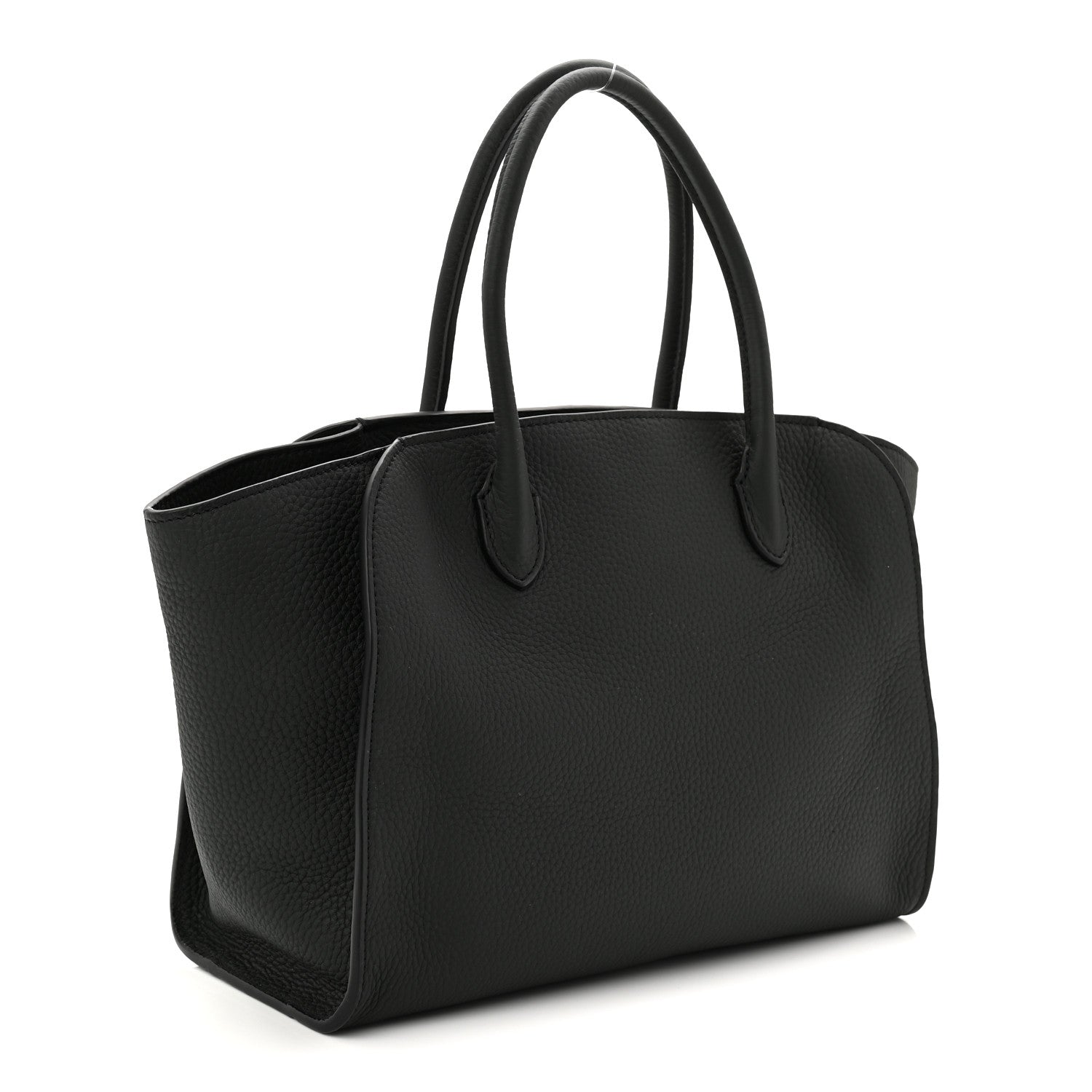 The Row Grained Calfskin Marlo 12 Tote Bag Dark Pine 3 of 10