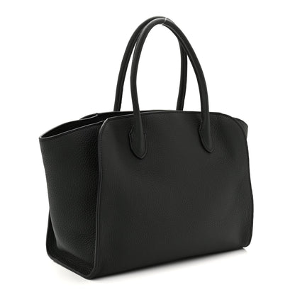 The Row Grained Calfskin Marlo 12 Tote Bag Dark Pine 3 of 10