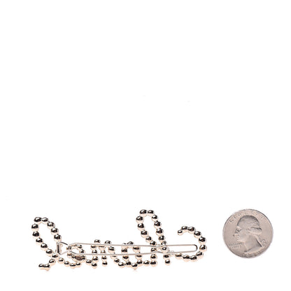Chanel Metal Glass Swirling Pearls Hair Clip Gold 2 of 4