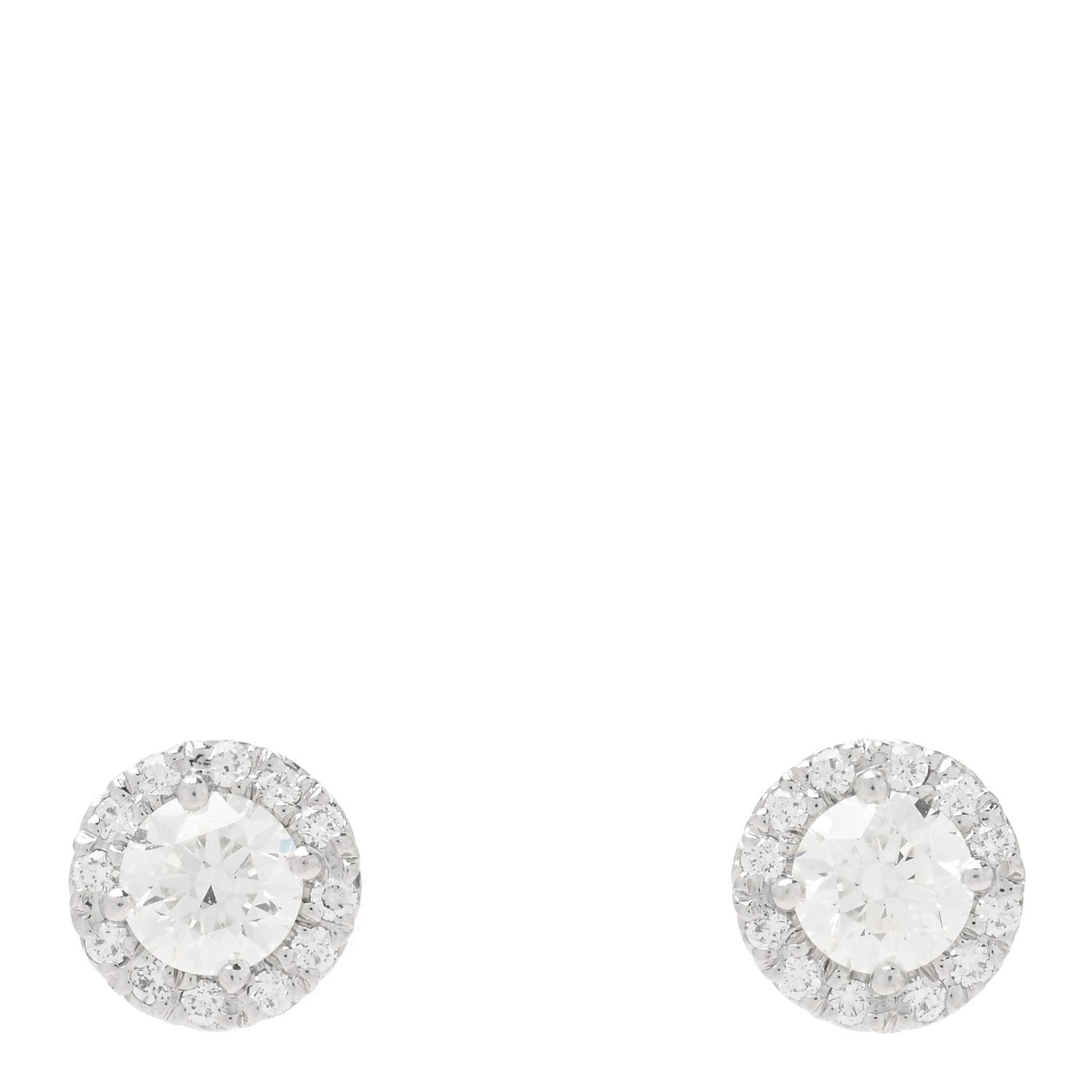 Tiffany Platinum Diamond .50ctw Soleste Earrings 1 of 5