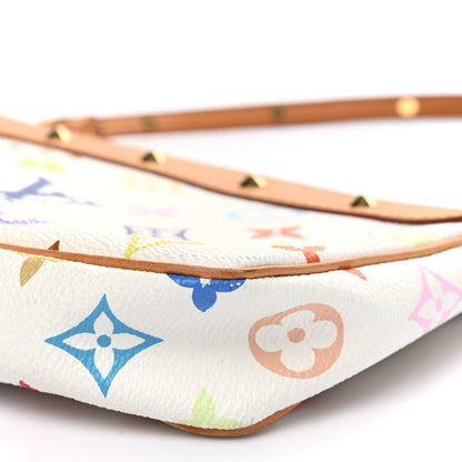 Louis Vuitton Monogram Multicolor Pochette Accessories White 15 of 15