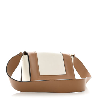 Celine Shiny Smooth Calfskin Medium Frame Shoulder Bag Tan Optic White 2 of 12