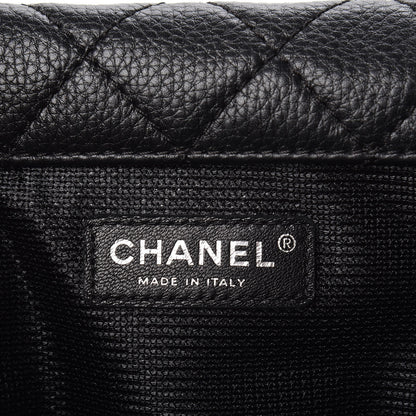 Chanel Calfskin Quilted XXL Travel Flap Bag Black 6 of 9