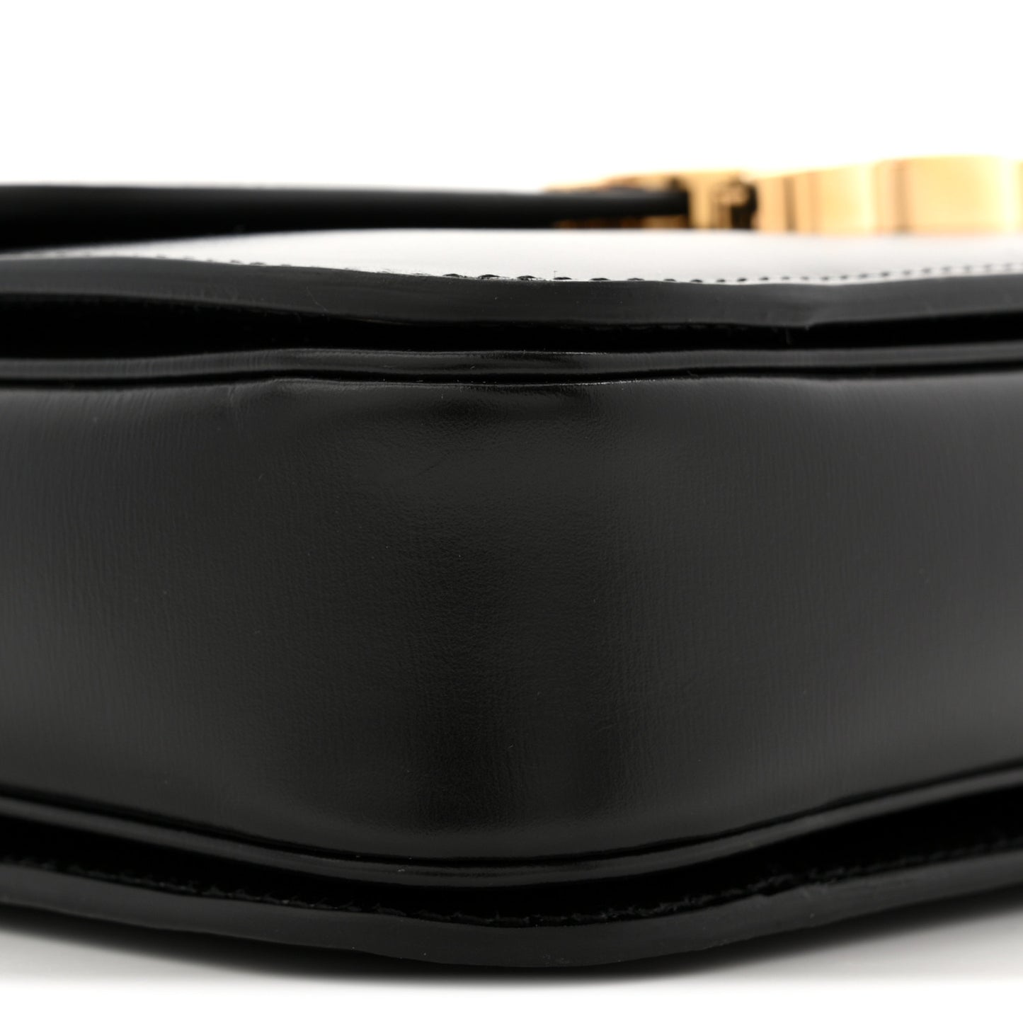 Shiny Calfskin Medium Triomphe Black