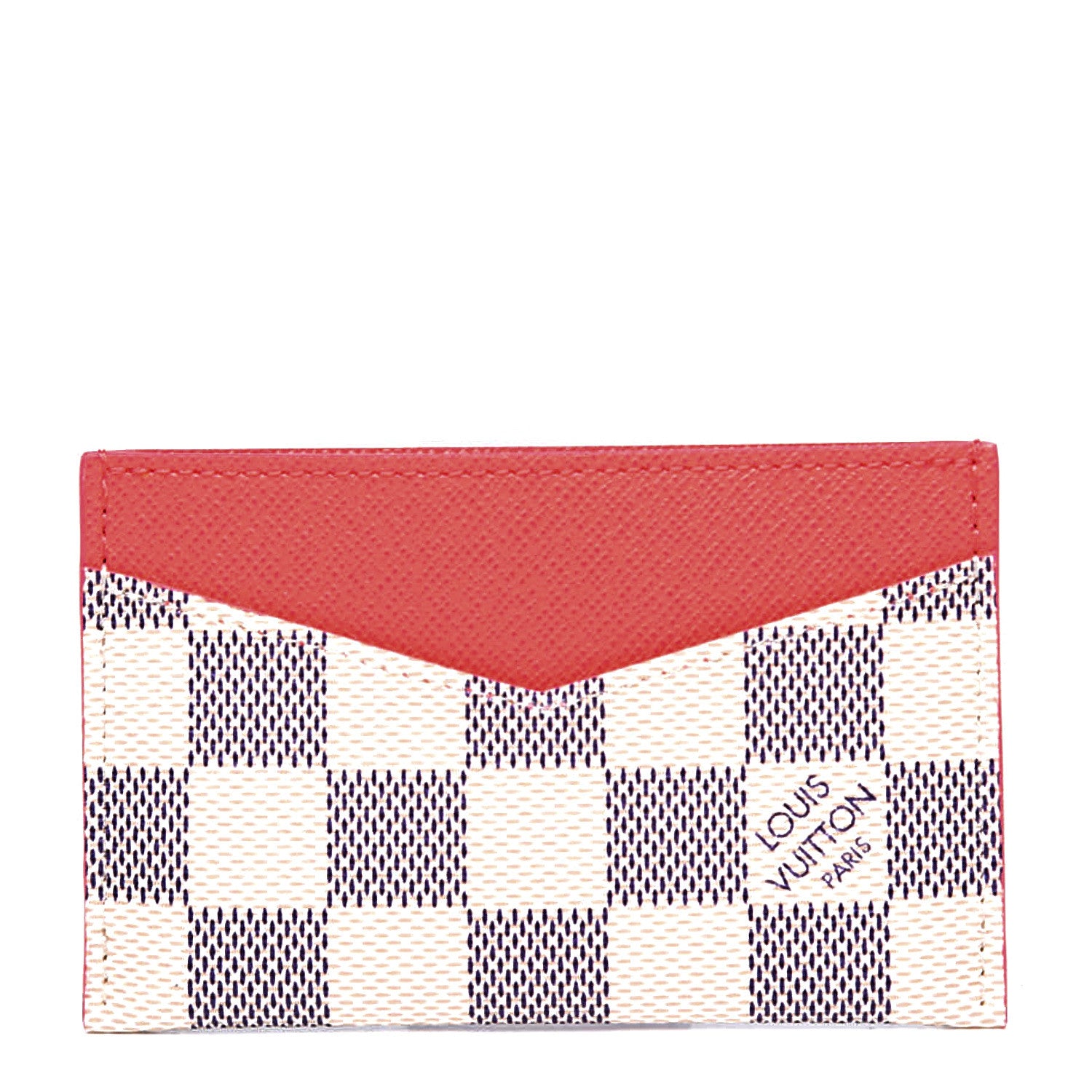 Louis Vuitton Damier Azur Daily Card Holder Rose Papaye 1 of 8