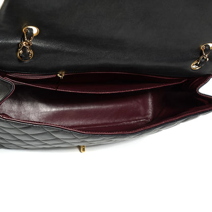 Chanel Lambskin Quilted Maxi Single Flap Black 5 of 8