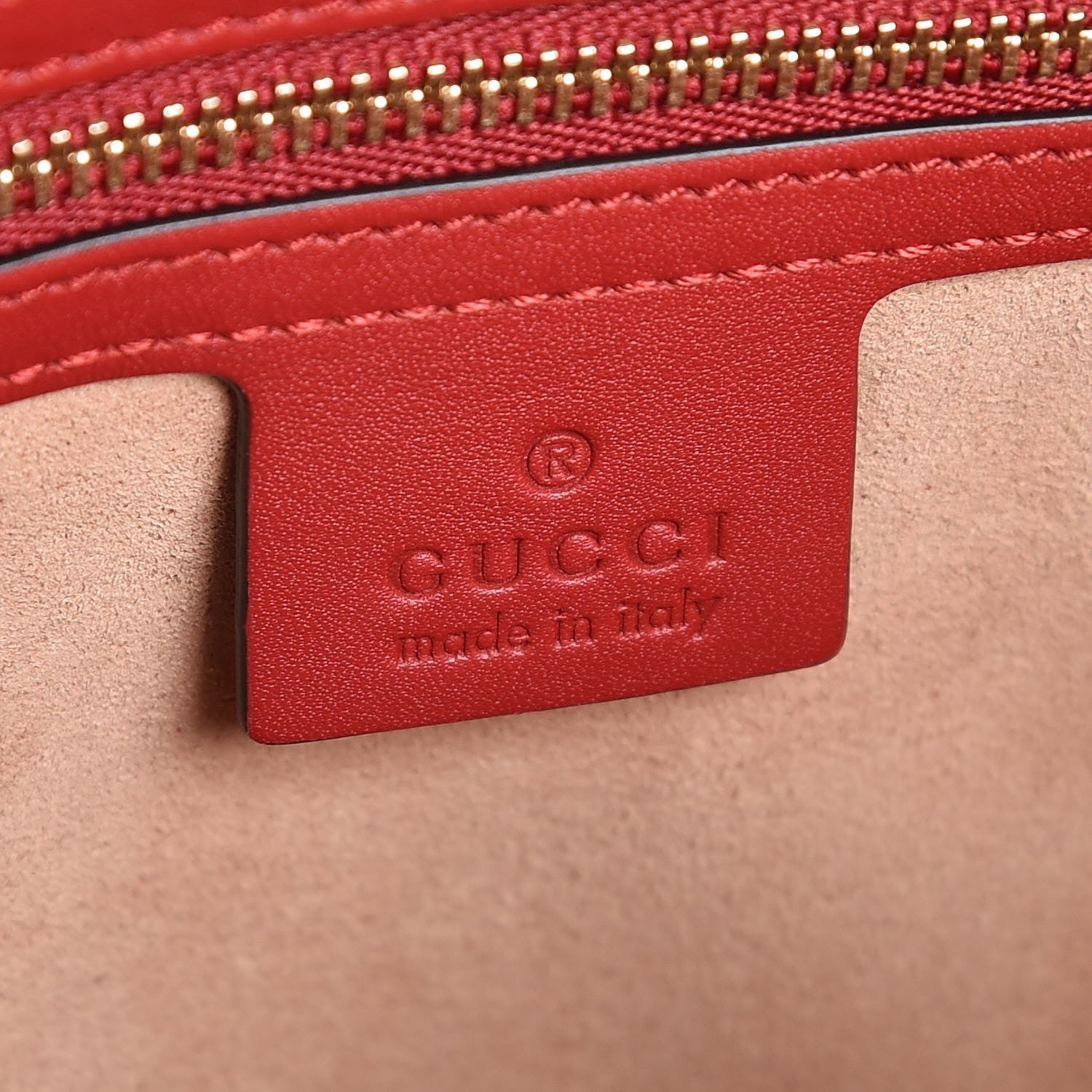 Gucci GG Supreme Monogram Medium Zippered Bucket Tote Beige Blue Hibiscus Red 6 of 8