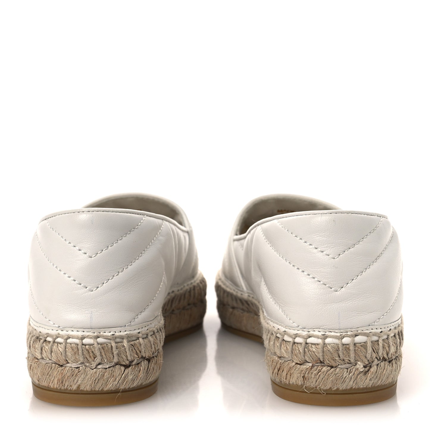 Nappa Matelasse GG Marmont Espadrilles 37.5 Great White