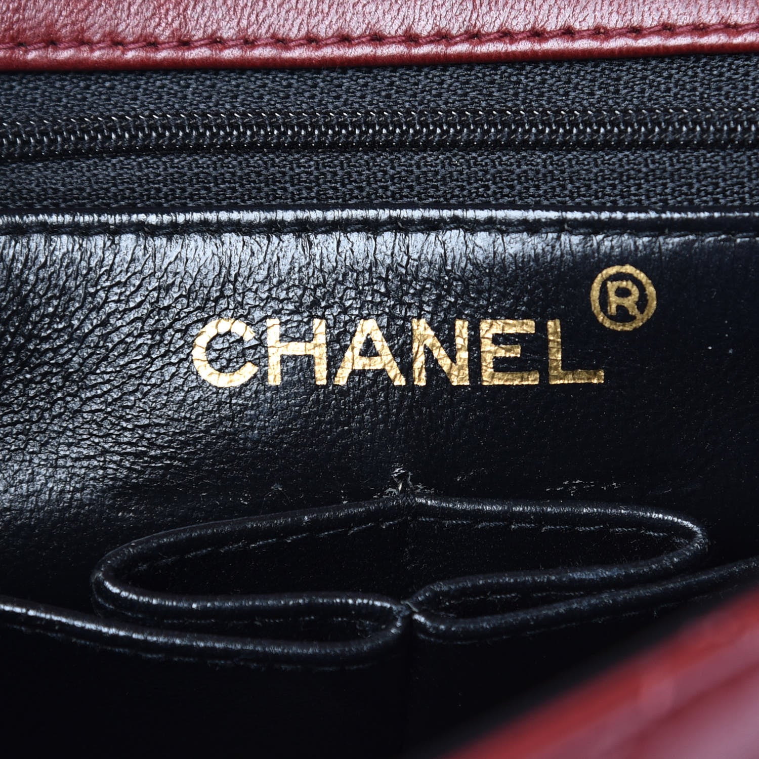 Chanel Lambskin Quilted Mini Square Flap Bordeaux 7 of 16