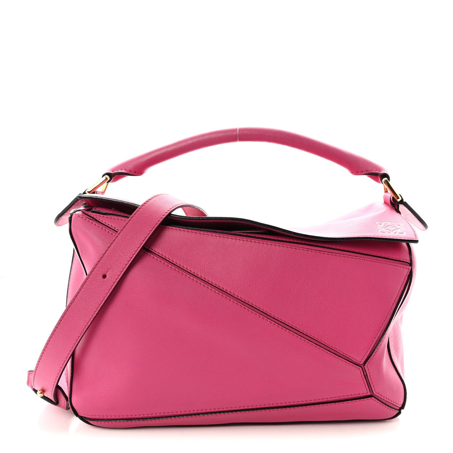 Loewe Calfskin Medium Puzzle Bag Fuchsia 1 of 9