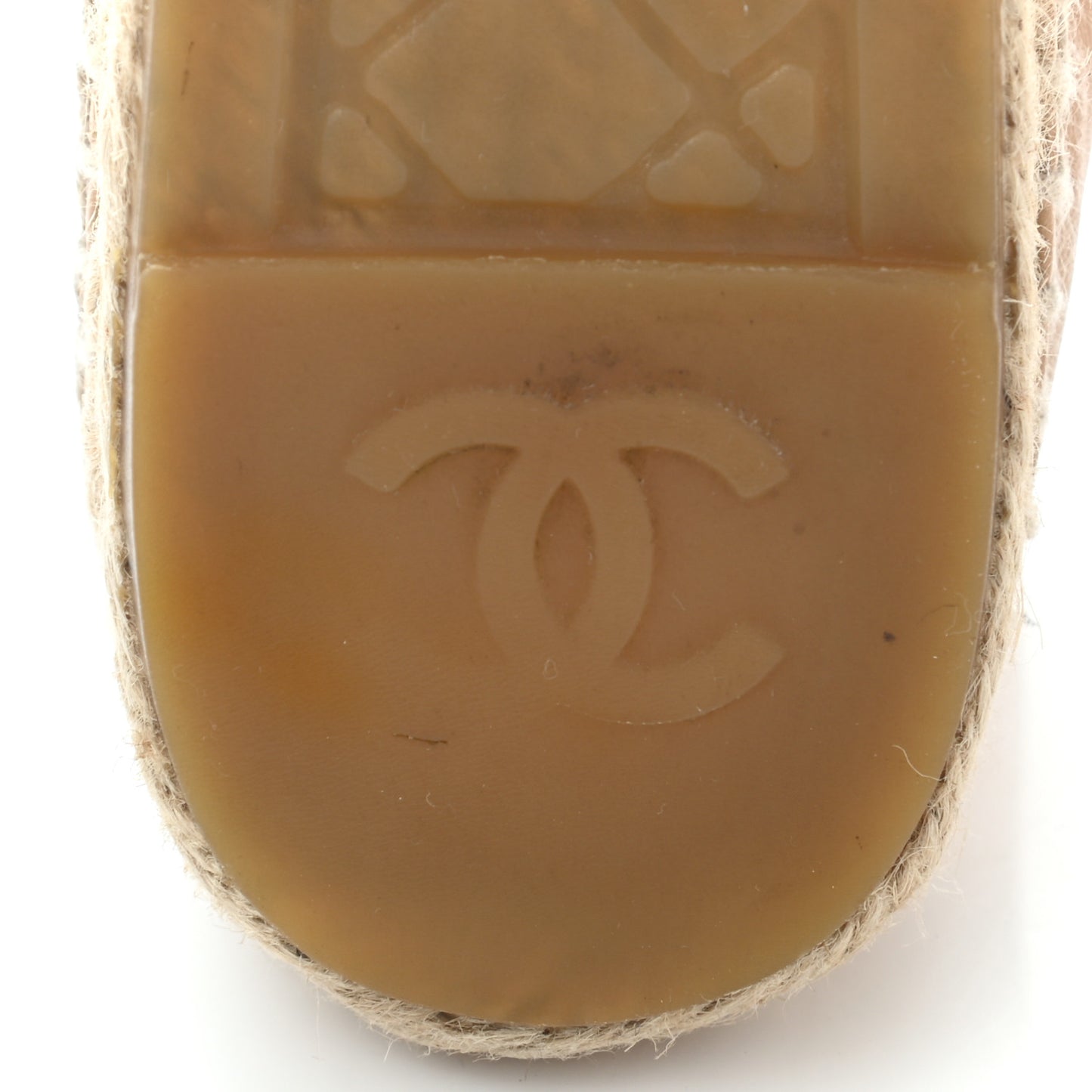 Lambskin CC Espadrilles 39 Beige Black