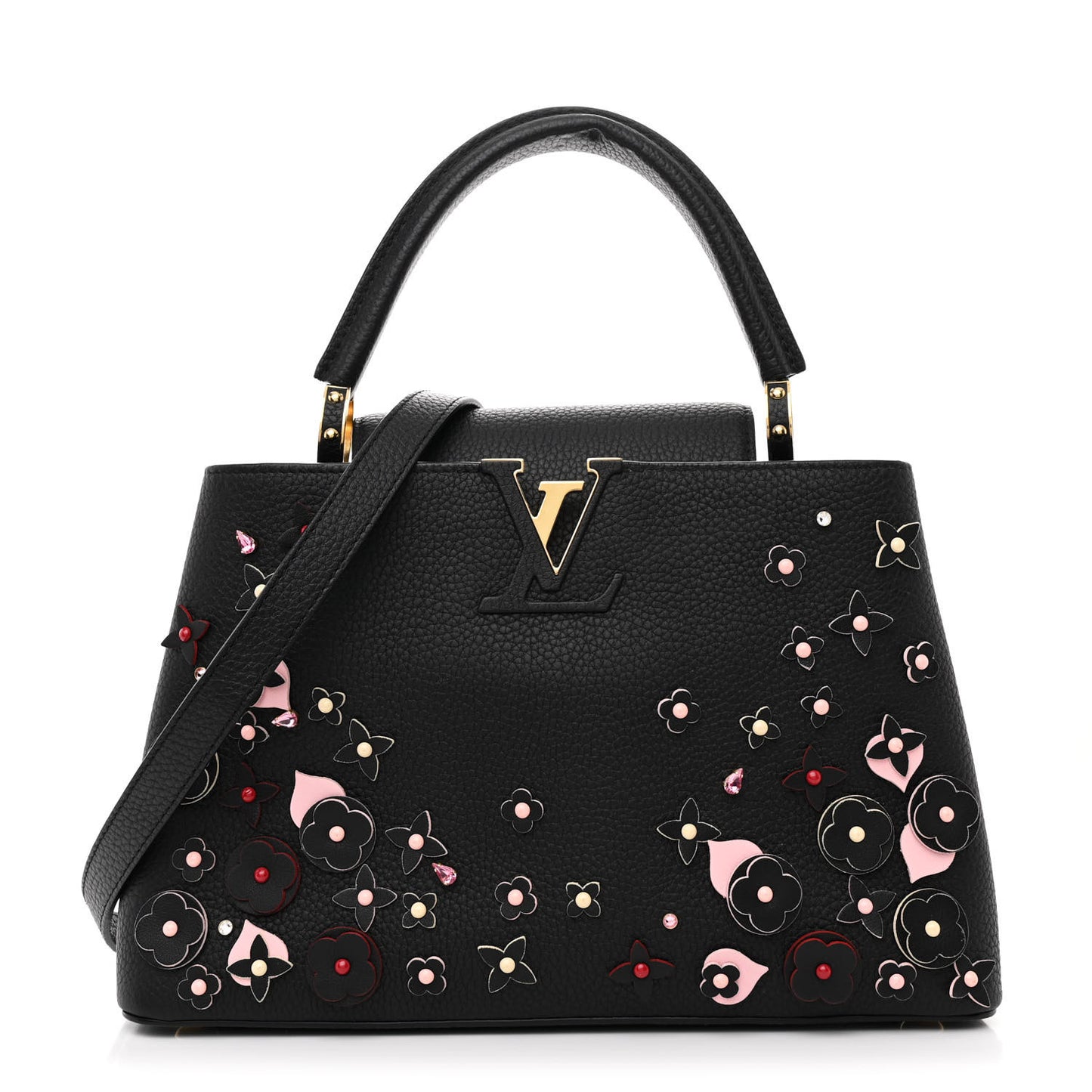 Taurillon Blooming Capucines PM Black