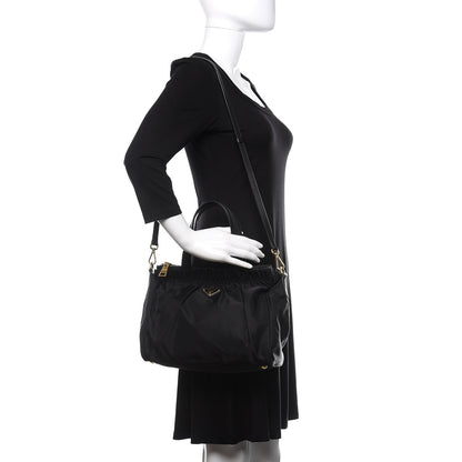Prada Tessuto Nylon Tote Black 2 of 9