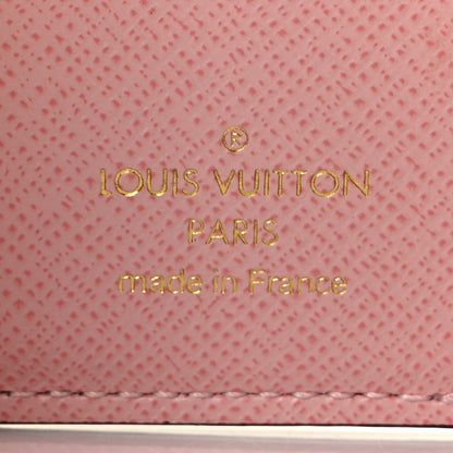 Louis Vuitton Damier Ebene Zoe Wallet Rose Ballerine 6 of 9