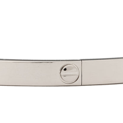 Cartier 18K White Gold Small LOVE Bracelet 17 4 of 9