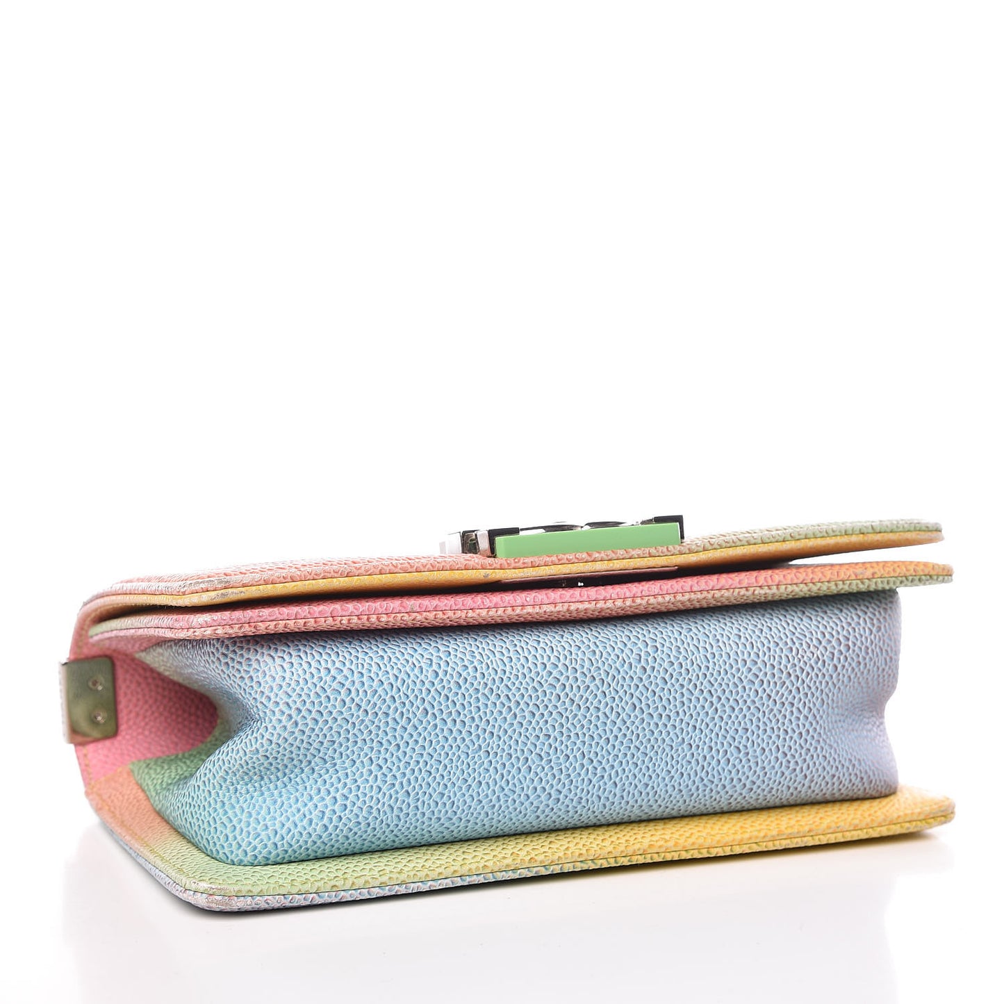 Caviar Quilted Small Cuba Rainbow Boy Flap Multicolor