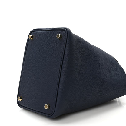 Hermes Taurillon Clemence Picotin Lock 18 PM Bleu Nuit 9 of 9
